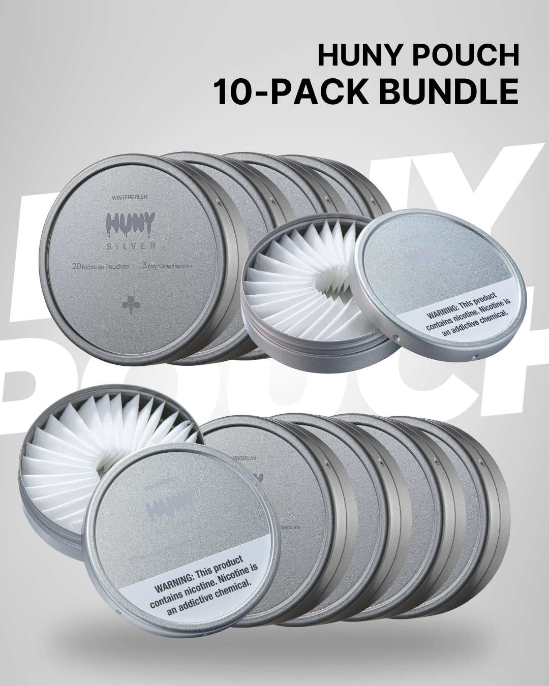 HUNY Pouch Gold & Silver — World’s First Nicotine + Arecoline Hybrid Pouch, A New Standard in Everyday Stimulation